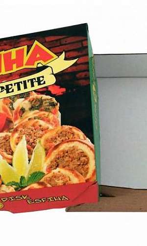 Caixa de esfiha fotográfica Caixa de esfiha fotográfica