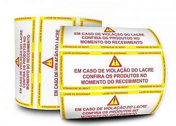 Etiqueta lacre de segurança destrutiva Etiqueta lacre de segurança destrutiva